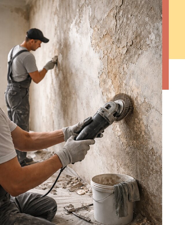 Снятие и удаление краски со стен в Копейске от 2155 руб. — ОТДЕЛОЧНИК-Кпс