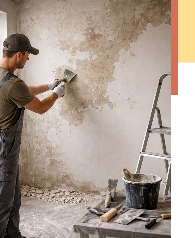 Снятие старой шпаклевки в Копейске от 1899 руб. — быстро и недорого | ОТДЕЛОЧНИК-Кпс