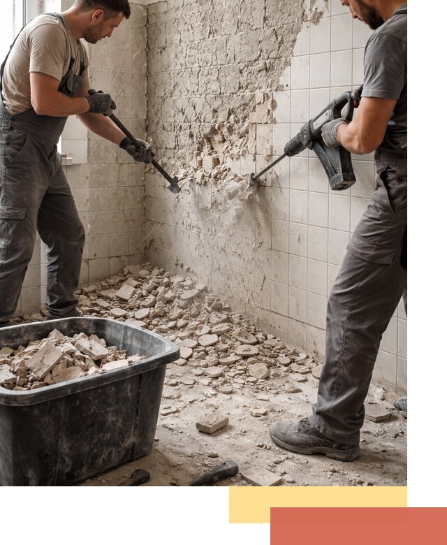 Демонтаж плитки со стен в Копейске быстро и аккуратно