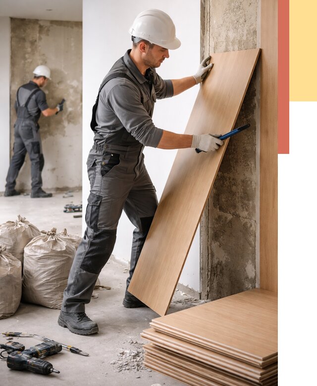 Демонтаж стеновых панелей в Копейске от 3592 руб. за м² быстро и недорого | ОТДЕЛОЧНИК-Кпс