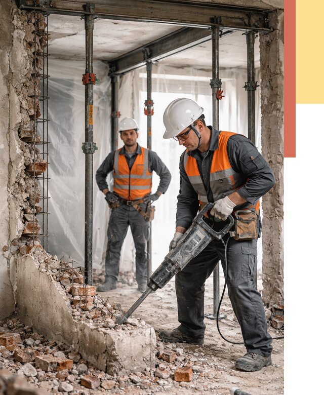 Снос несущих стен в Копейске от 10520 руб. — демонтаж несущей стены под ключ | ОТДЕЛОЧНИК-Кпс