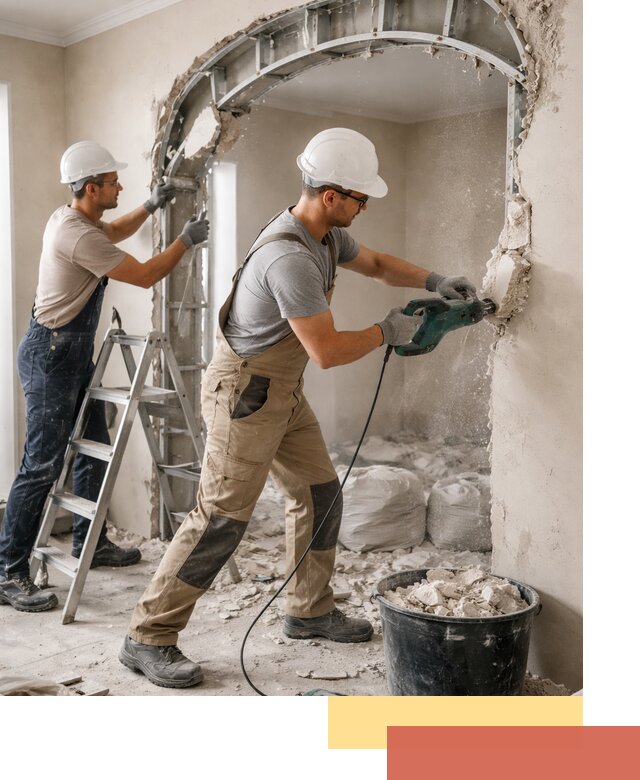 Демонтаж гипсокартонной арки в Копейске быстро и аккуратно