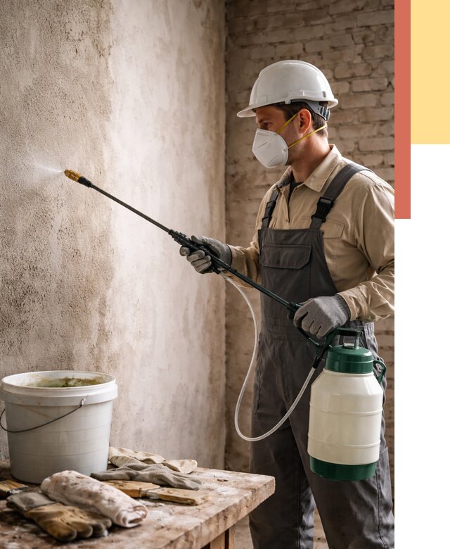 Антисептическая обработка стен в Копейске от 1232 руб. — быстро и недорого | ОТДЕЛОЧНИК-Кпс