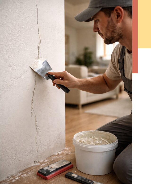 Заделка трещин и сколов в Копейске от 2514 руб. — быстро и недорого | ОТДЕЛОЧНИК-Кпс