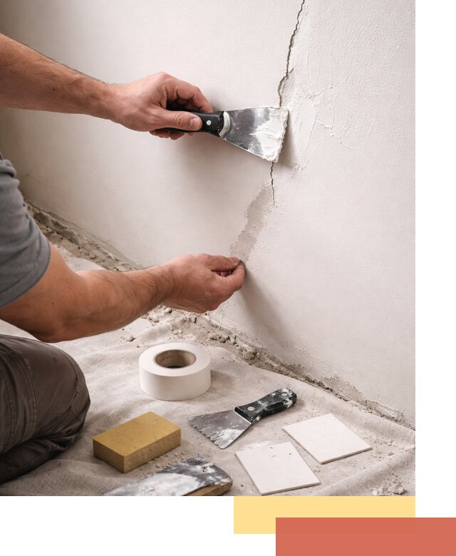 Заделка трещин и сколов в стенах и потолках в Копейске