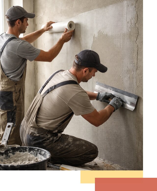 Армирование стен стеклосеткой в Копейске для прочной отделки