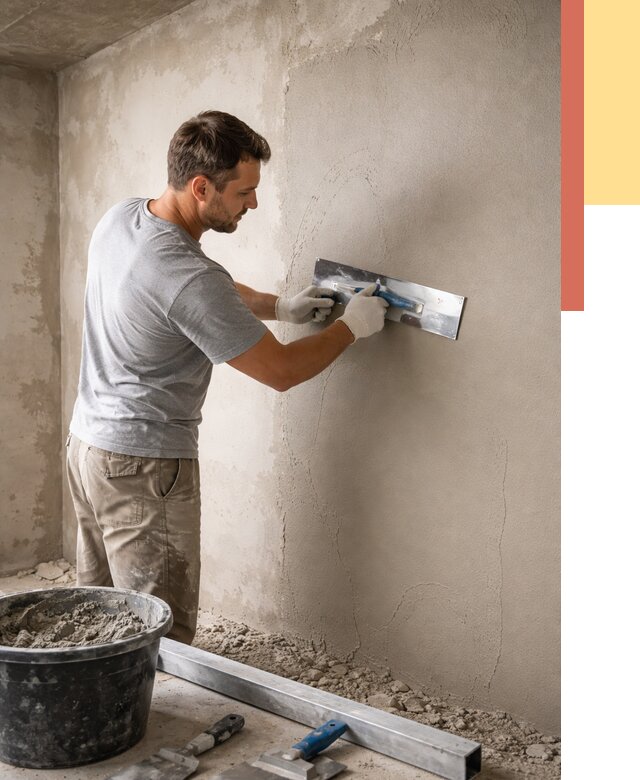 Штукатурка стен без маяков в Копейске от 7389 руб/м2 — услуги и цена | ОТДЕЛОЧНИК-Кпс