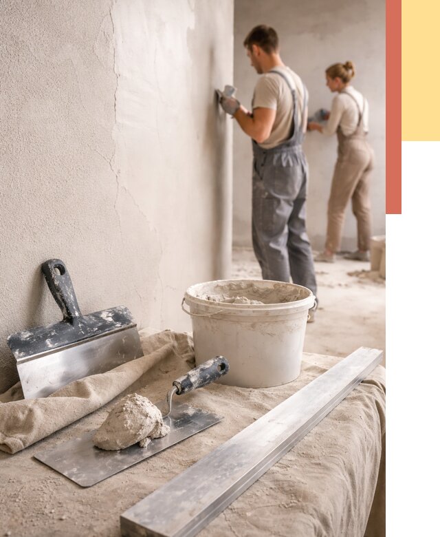 Штукатурка стен гипсовая в Копейске от 4618 руб/м2 — быстро и недорого | ОТДЕЛОЧНИК-Кпс