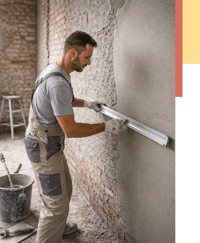 Штукатурка кирпичных стен в Копейске от 4618 руб/м2 — быстро и недорого | ОТДЕЛОЧНИК-Кпс