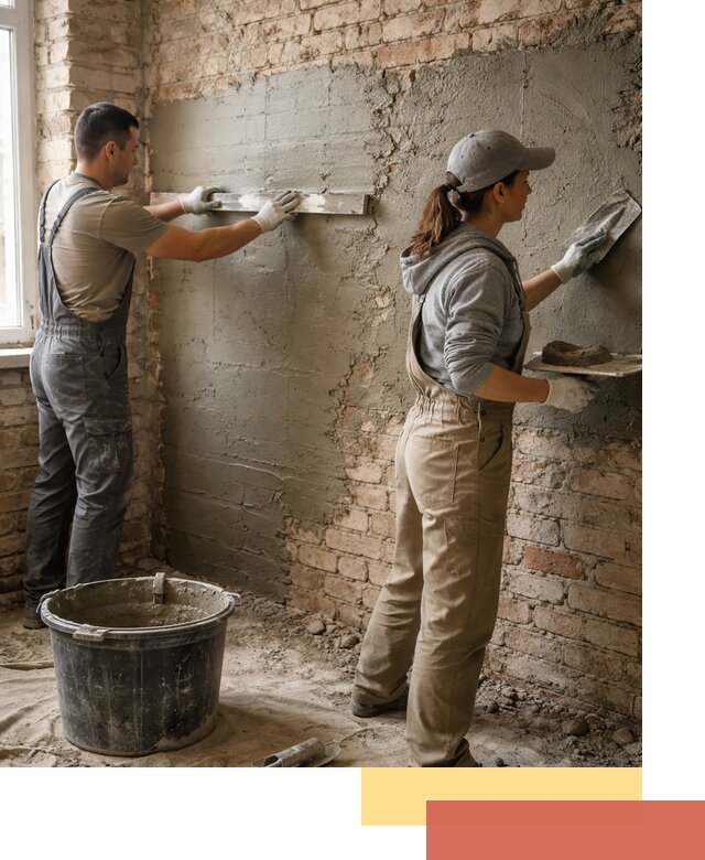 Штукатурка кирпичных стен в Копейске — качественно и надежно