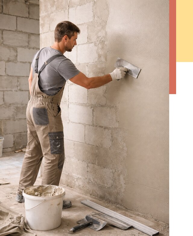 Штукатурка стен из газобетона в Копейске от 2155 руб./м2 — быстро и недорого | ОТДЕЛОЧНИК-Кпс