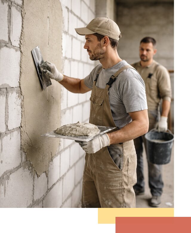 Штукатурка стен из газобетона в Копейске под ключ