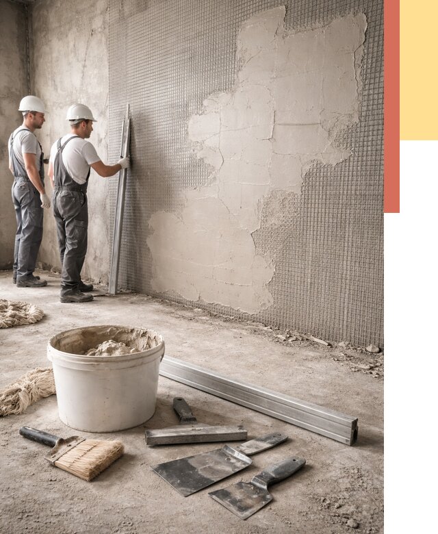 Штукатурка стен по сетке в Копейске от 5645 руб./м2 — быстро и недорого | ОТДЕЛОЧНИК-Кпс