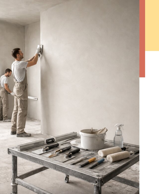 Штукатурка стен под покраску в Копейске от 4618 руб./м² — качественно и недорого | ОТДЕЛОЧНИК-Кпс