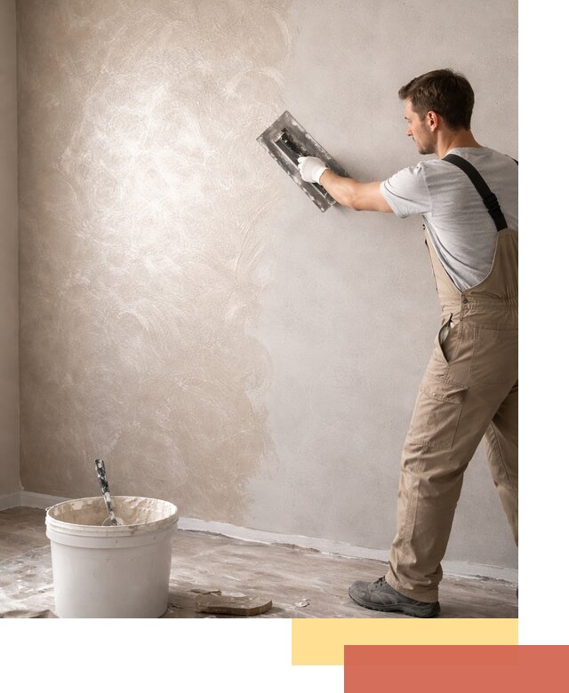 Декоративная штукатурка «Мокрый шелк» под ключ в Копейске