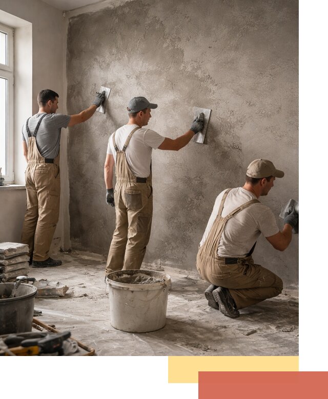 Декоративная штукатурка под бетон в Копейске для стен и потолков