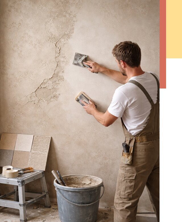 Ремонт декоративной штукатурки в Копейске от 4618 руб. под ключ | ОТДЕЛОЧНИК-Кпс