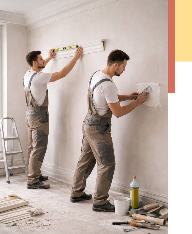 Монтаж лепнины на стены в Копейске от 4618 руб. — недорого, быстро | ОТДЕЛОЧНИК-Кпс