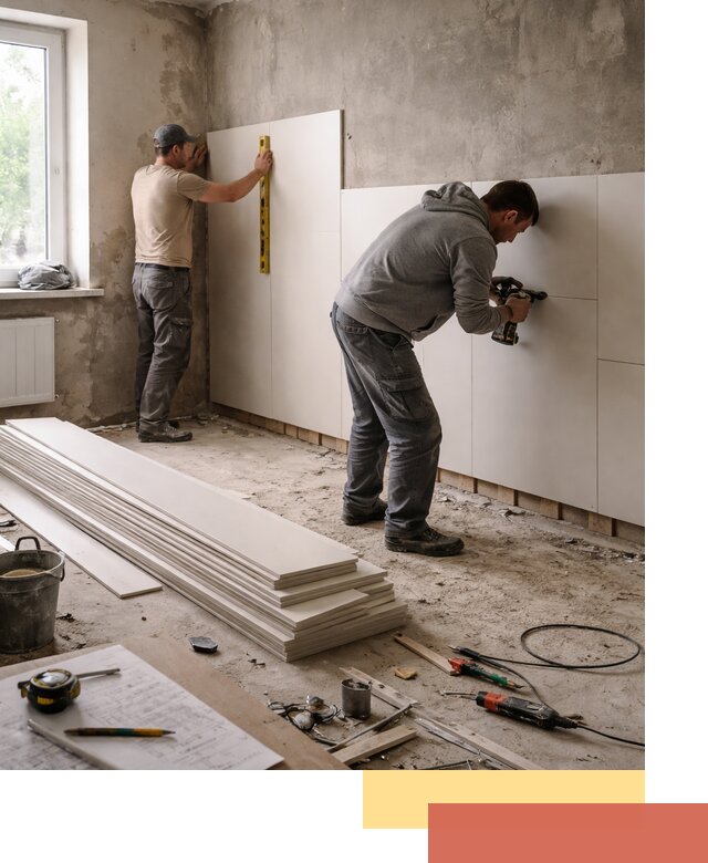 Монтаж ПВХ панелей на стены в Копейске качественно и быстро