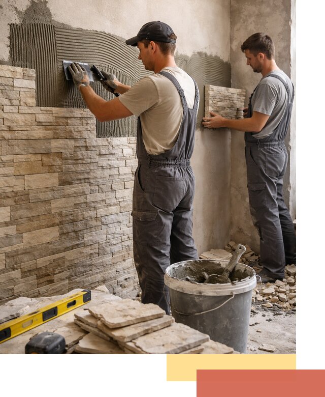 Монтаж искусственного камня в Копейске — облицовка стен и фасадов