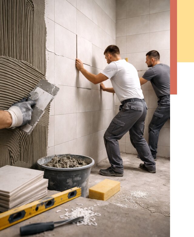 Укладка плитки на стены в Копейске от 872 руб. — качественно и недорого | ОТДЕЛОЧНИК-Кпс