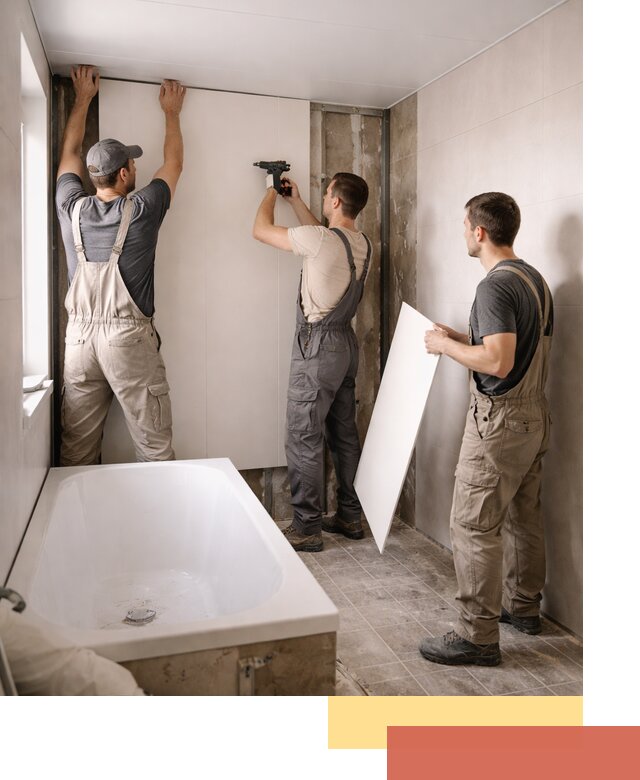 Отделка ванной панели ПВХ профессионально в Копейске