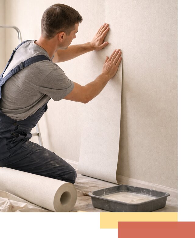 Поклейка флизелиновых обоев в Копейске качественно и быстро