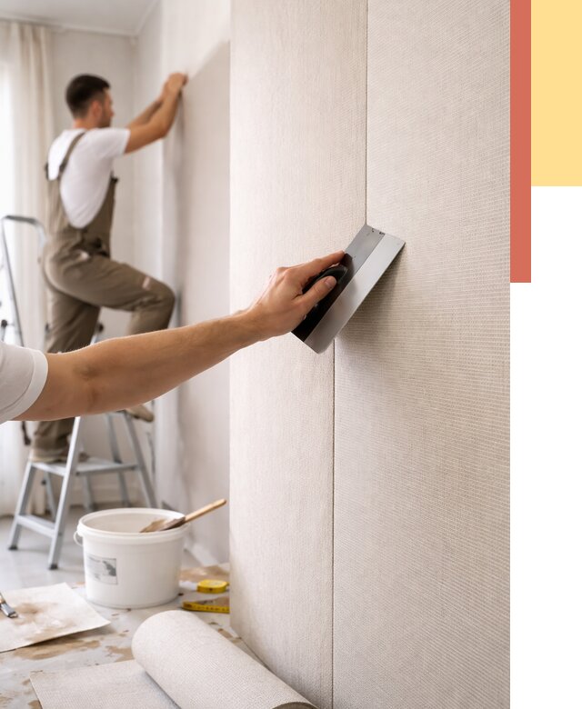 Поклейка текстильных обоев в Копейске от 4618 руб. под ключ | ОТДЕЛОЧНИК-Кпс