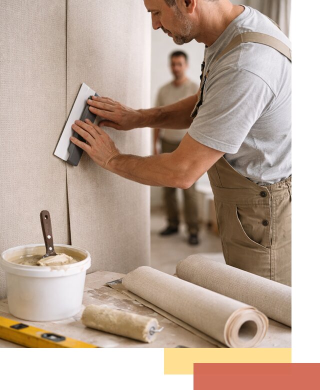 Поклейка текстильных обоев в Копейске профессионально и аккуратно