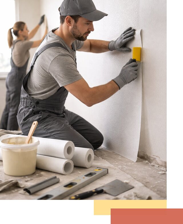 Поклейка стеклообоев профессионально в Копейске