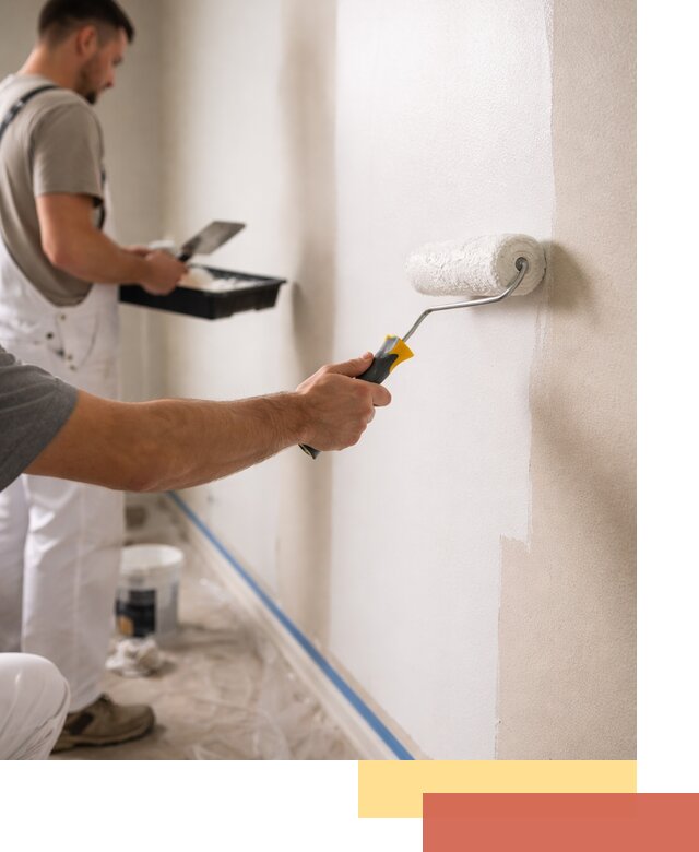 Покраска стен акриловой краской профессионально в Копейске