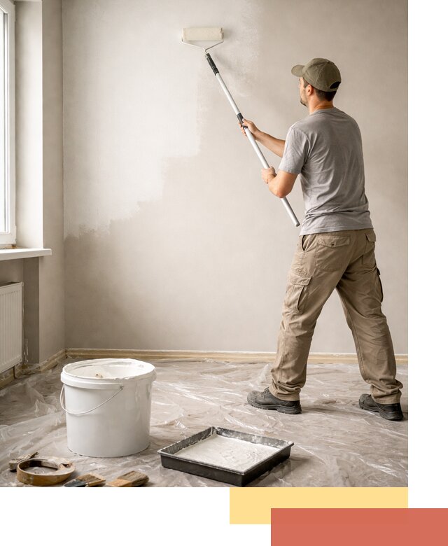 Покраска стен латексной краской в Копейске качественно и быстро