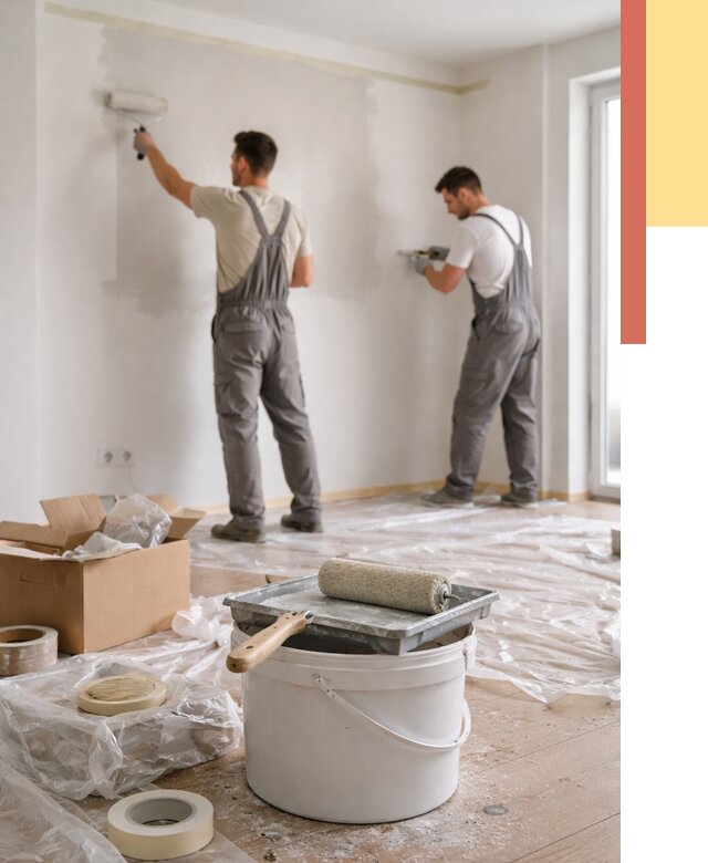 Покраска стен в квартире в Копейске от 2566 руб/м2 — быстро и недорого | ОТДЕЛОЧНИК-Кпс