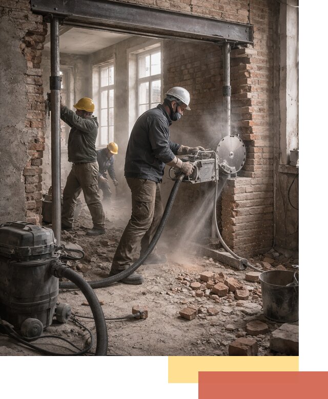 Прорезка проема в стене под дверной или оконный проем в Копейске