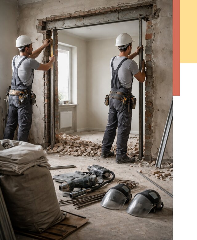 Расширение дверного проема в Копейске от 12829 руб. под ключ | ОТДЕЛОЧНИК-Кпс