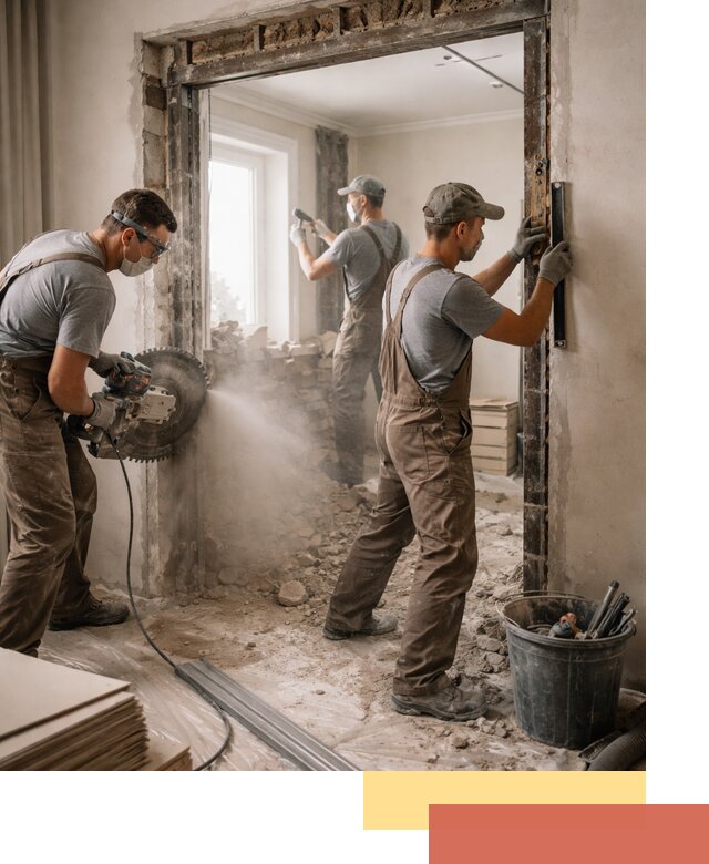 Расширение дверного проема под установку новой двери в Копейске