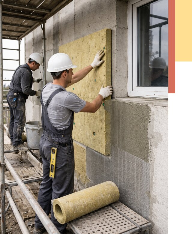 Утепление стен в Копейске от 4413 руб. под ключ — быстро и недорого | ОТДЕЛОЧНИК-Кпс