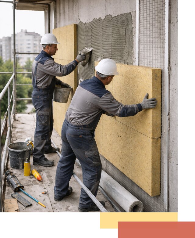 Утепление стен зданий и домов в Копейске качественно и надежно