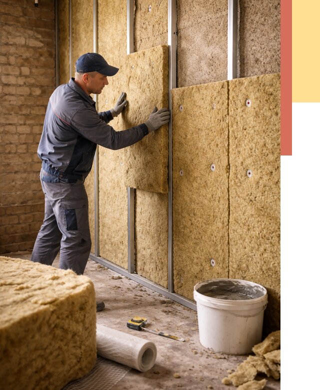 Утепление стен минватой в Копейске от 1386 руб./м2 — недорого и быстро | ОТДЕЛОЧНИК-Кпс