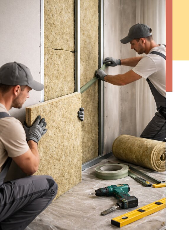 Шумоизоляция стен в Копейске под ключ от 1899 руб. | ОТДЕЛОЧНИК-Кпс