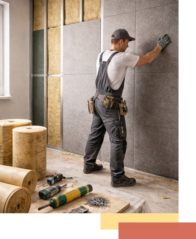 Профессиональная шумоизоляция стен в Копейске для квартиры и офиса