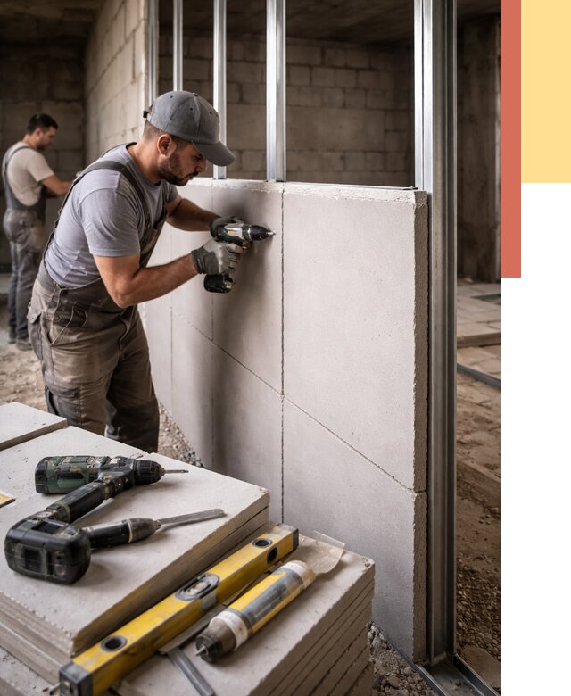 Кладка влагостойких перегородок ПГП в Копейске от 1232 руб. под ключ | ОТДЕЛОЧНИК-Кпс