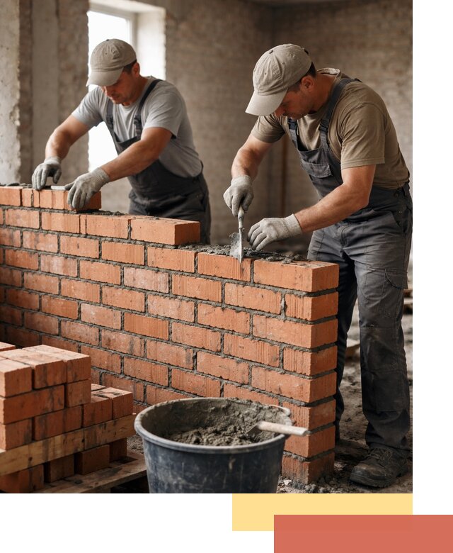 Кладка кирпичных перегородок под ключ в Копейске