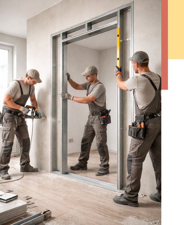 Устройство дверного проема в перегородке в Копейске от 4618 руб. под ключ | ОТДЕЛОЧНИК-Кпс