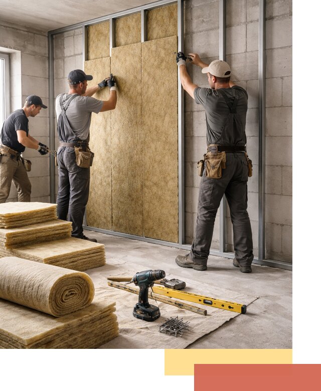 Шумоизоляция перегородок из блоков в Копейске — монтаж и защита шумоизоляцией