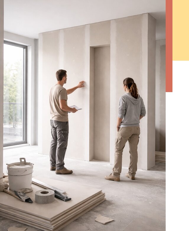 Зонирующая перегородка из гипсокартона в Копейске от 2874 руб. под ключ | ОТДЕЛОЧНИК-Кпс