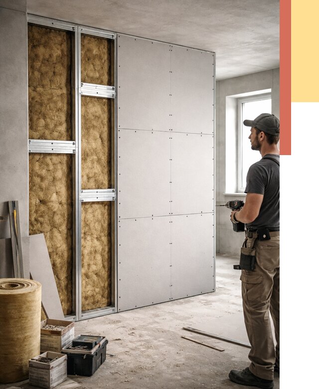 Усиленная перегородка под навеску в Копейске от 13137 руб. — монтаж под ключ | ОТДЕЛОЧНИК-Кпс