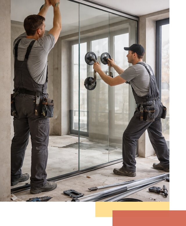 Цельностеклянные перегородки под ключ в Копейске