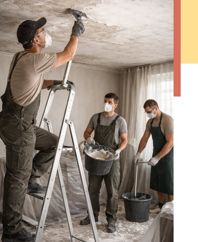 Удаление побелки с потолка в Копейске от 2566 руб. быстро и недорого | ОТДЕЛОЧНИК-Кпс