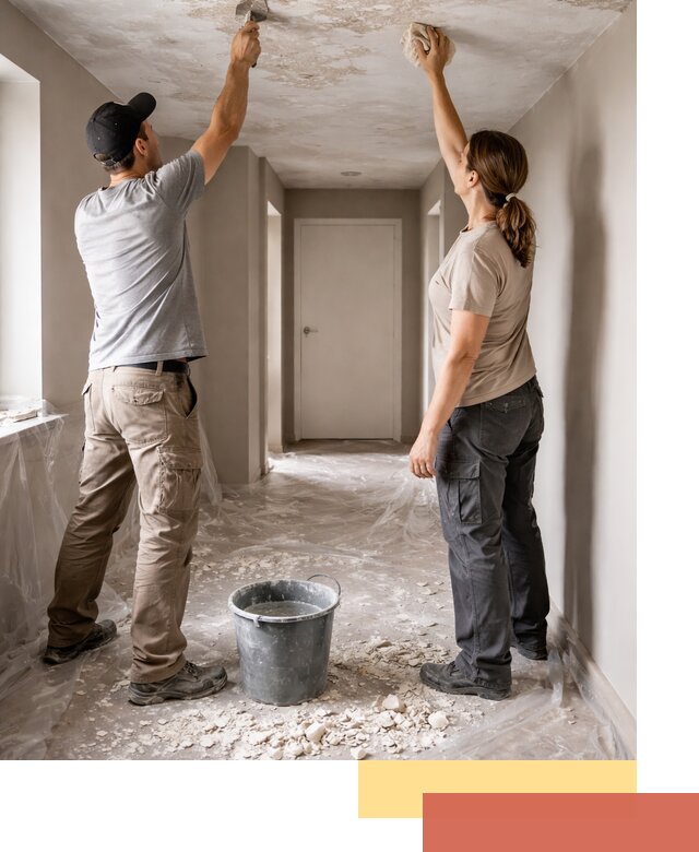 Удаление побелки с потолка в Копейске — быстро и аккуратно